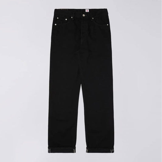 Loose Straight Jeans Kaihara Purple x White Selvage - 11oz Black Rinsed