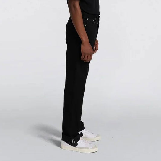 Loose Straight Jeans Kaihara Purple x White Selvage - 11oz Black Rinsed