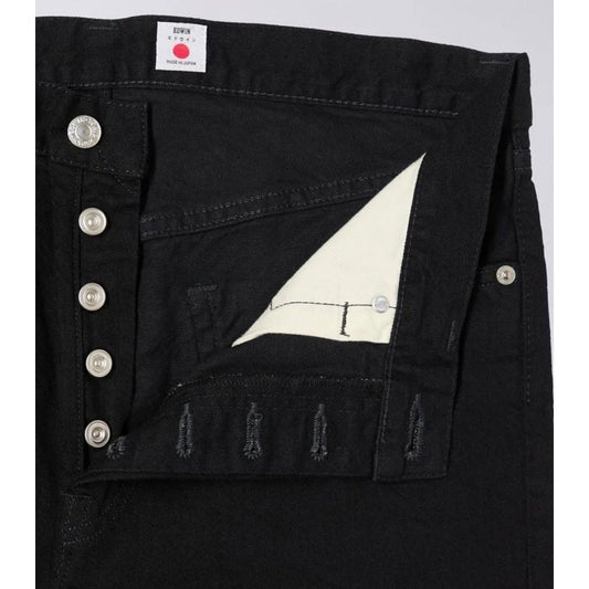 Loose Straight Jeans Kaihara Purple x White Selvage - 11oz Black Rinsed