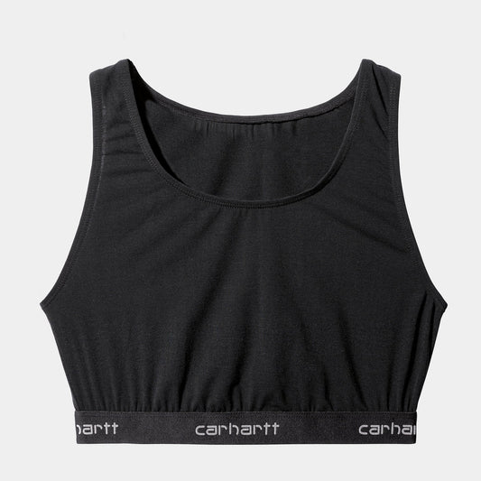 W' Script Racer Tank Black