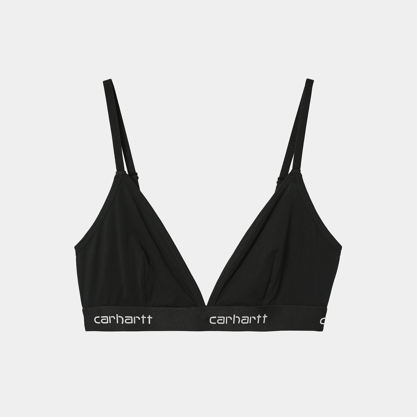 W' Script Triangle Bra Black