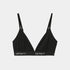 W' Script Triangle Bra Black