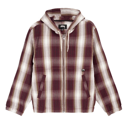 Shadow Plaid Zip Work Jacket