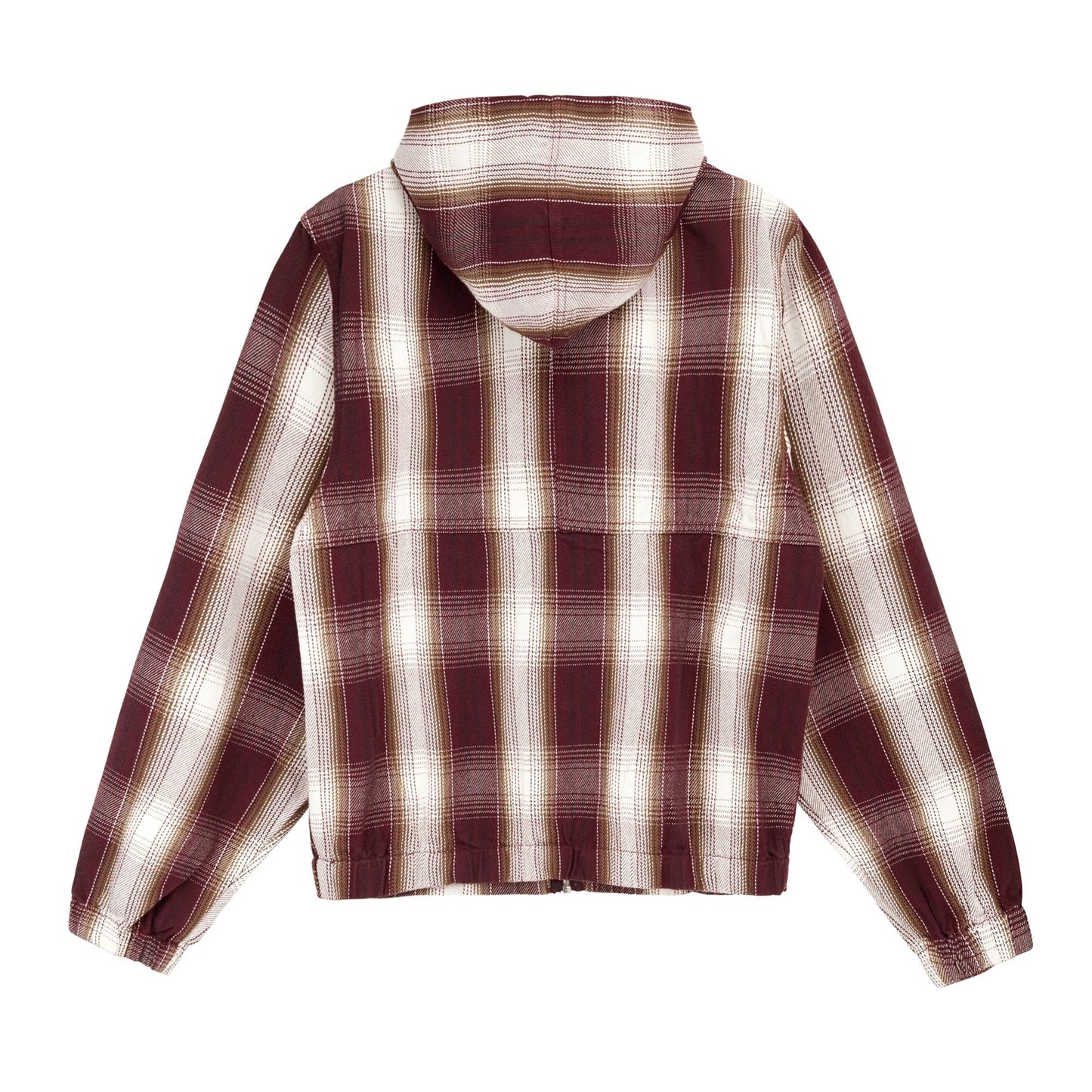 Shadow Plaid Zip Work Jacket