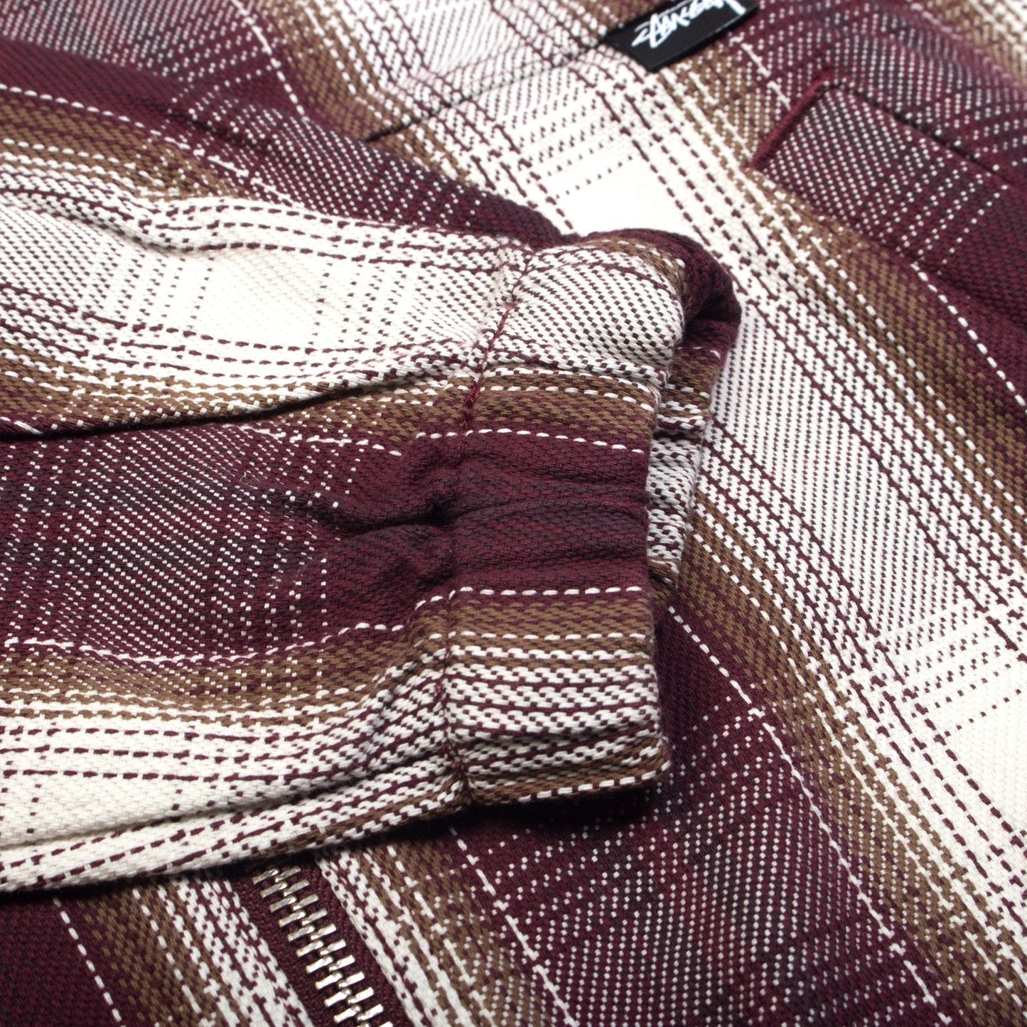Shadow Plaid Zip Work Jacket