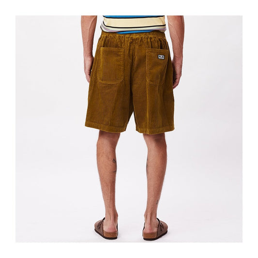 Easy Relaxed Corduroy Short - Olive Oil