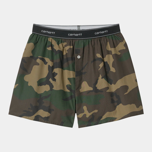 Cotton Script Boxers Camo Laurel