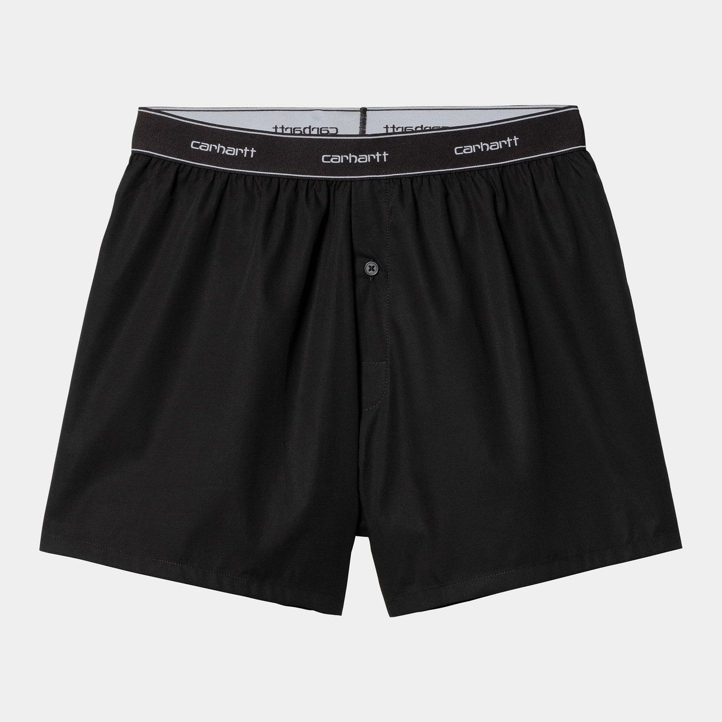 Cotton Script Boxers Black