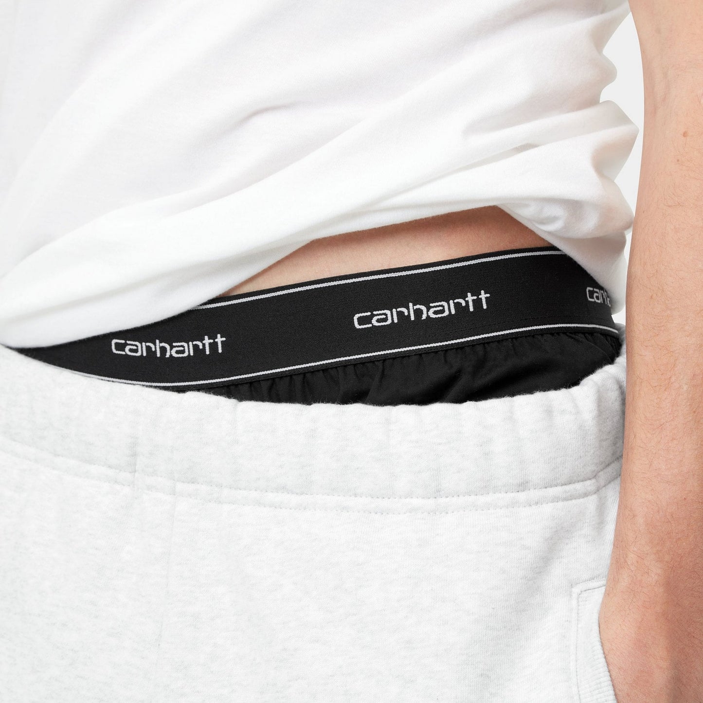 Cotton Script Boxers Black