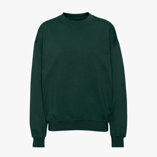 Organic Oversized Crew - Hunter Green
