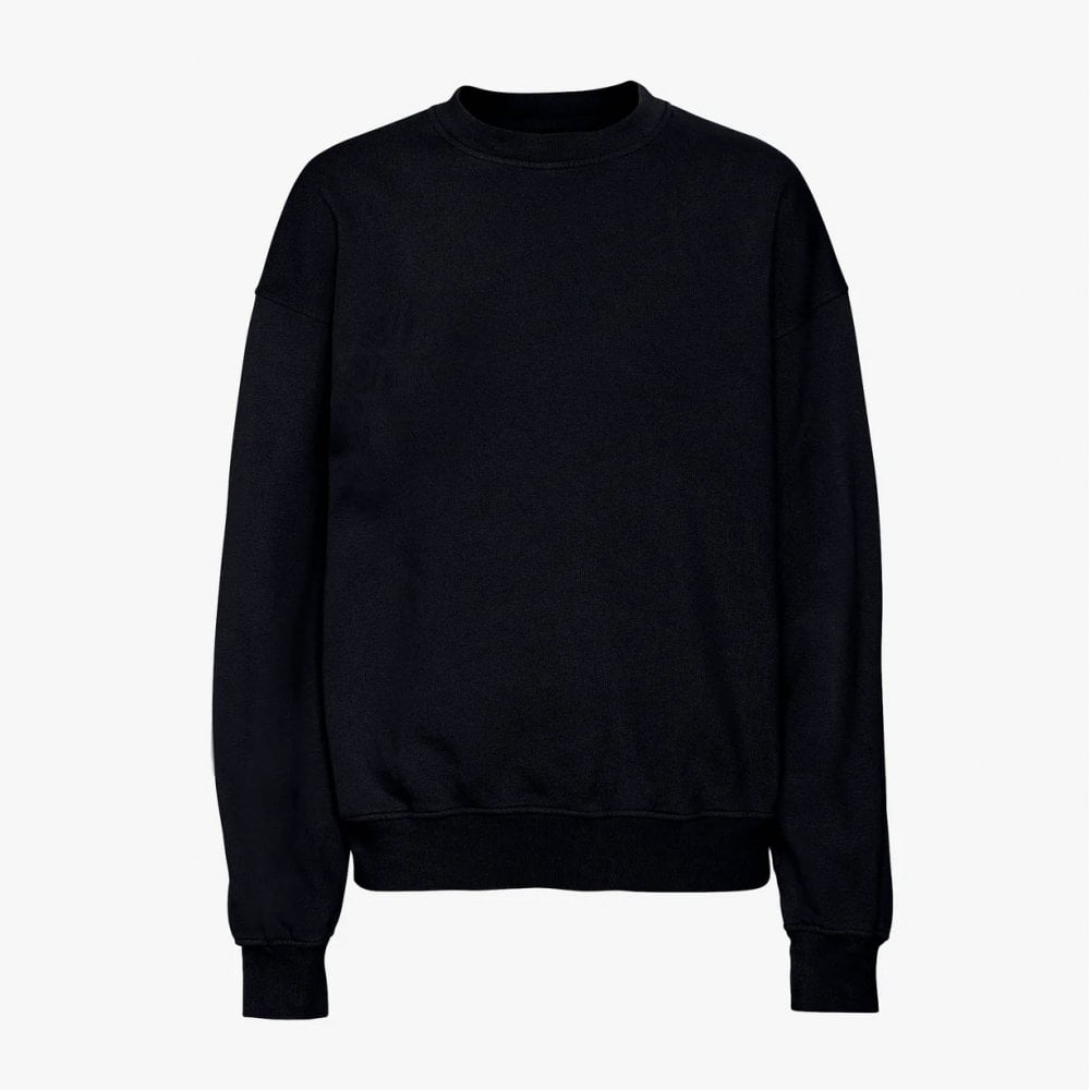 Organic Oversized Crew - Deep Black