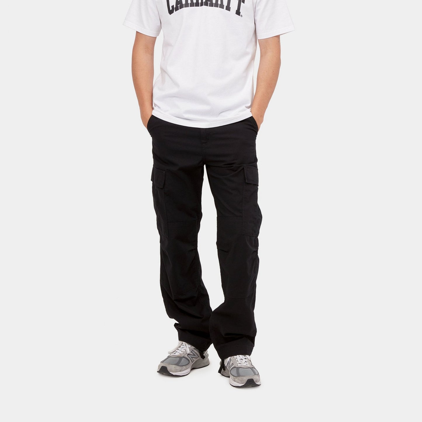 Regular Cargo Pant Black (garment Dyed)