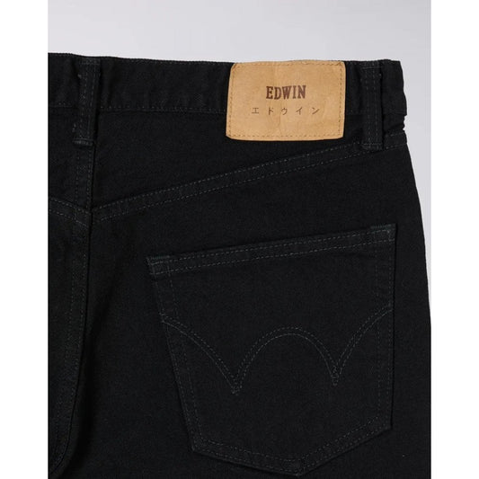 Loose Straight 'Kaihara' Right Hand Black Denim 13 oz - Black