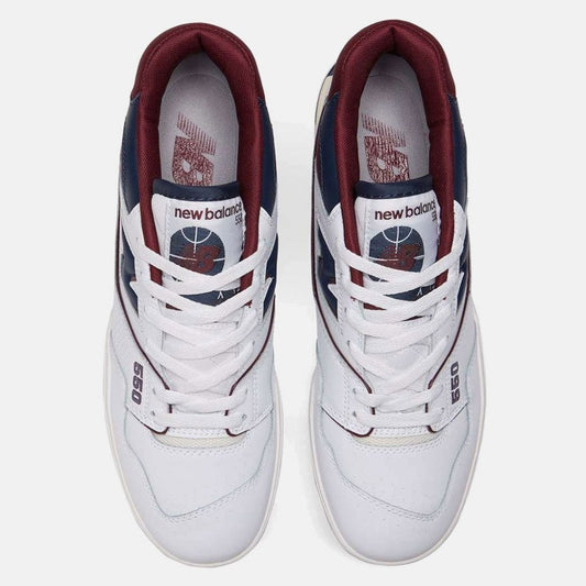 550 White / NB Burgundy - BB550NCD
