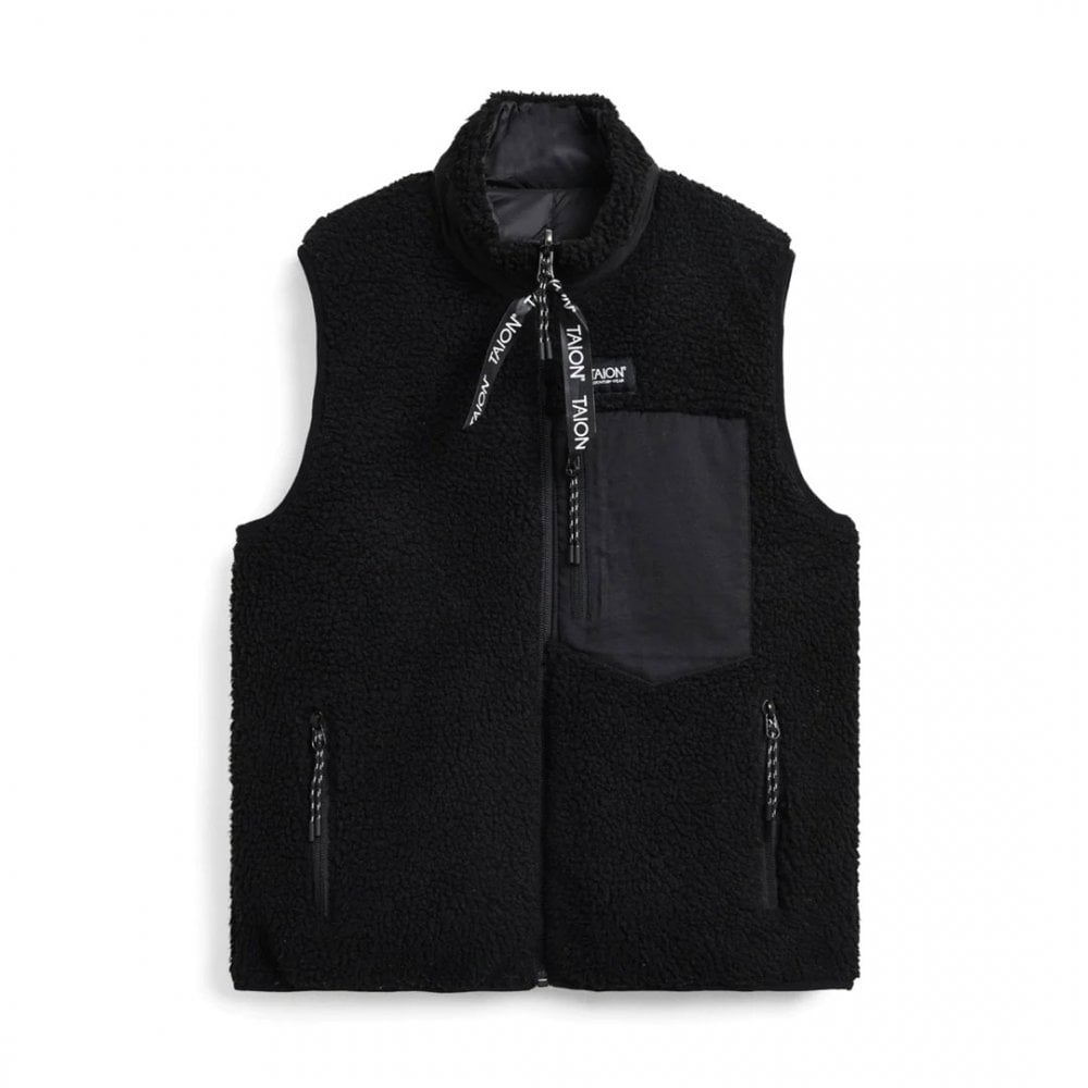 Down X Boa Reversible Vest Men - Black X Black