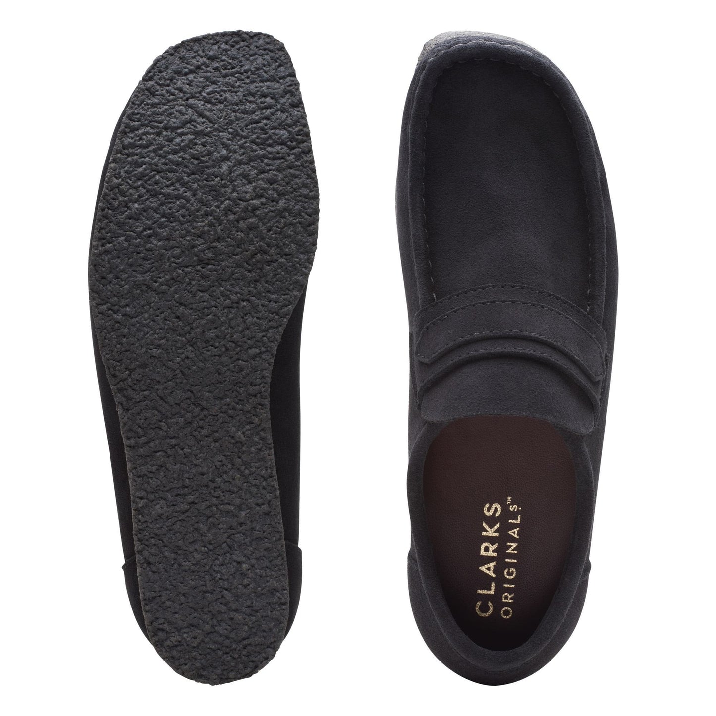Wallabee Loafer Black Suede