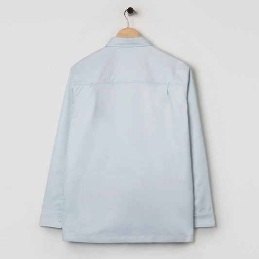 Polycotton Collared Snap Shirt - Illusion Blue