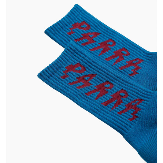 Shocker Logo Crew Socks Greek Blue