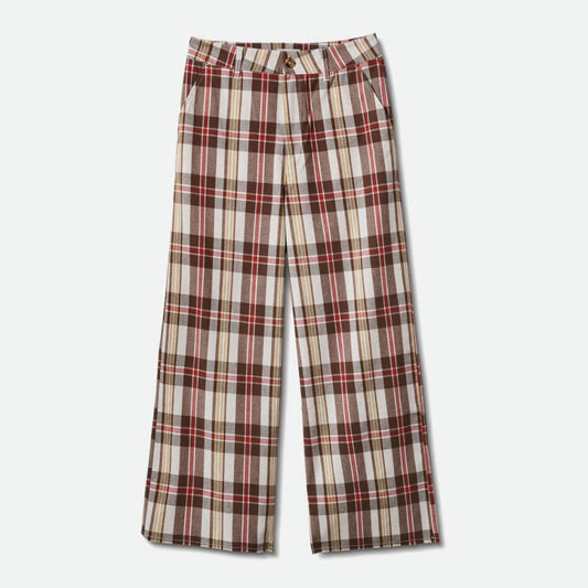 Women's Victory Wide Leg Pant - Off White / Dark Earth