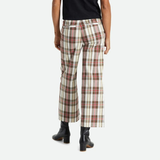 Women's Victory Wide Leg Pant - Off White / Dark Earth
