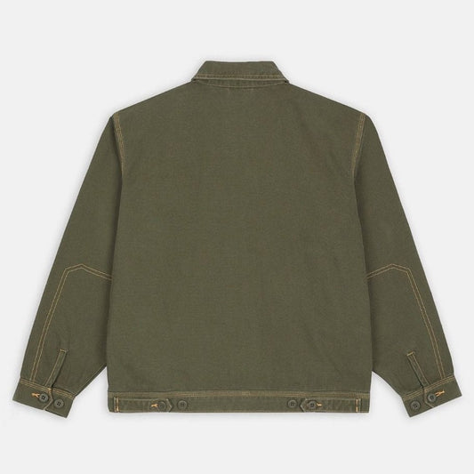 Madras Jacket Stone Washed Military Green