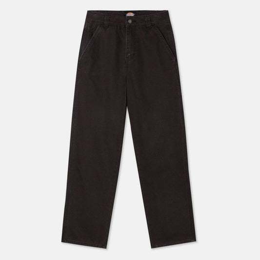 Women;s Duck Canvas Carpenter Pant W Stone Washed Black
