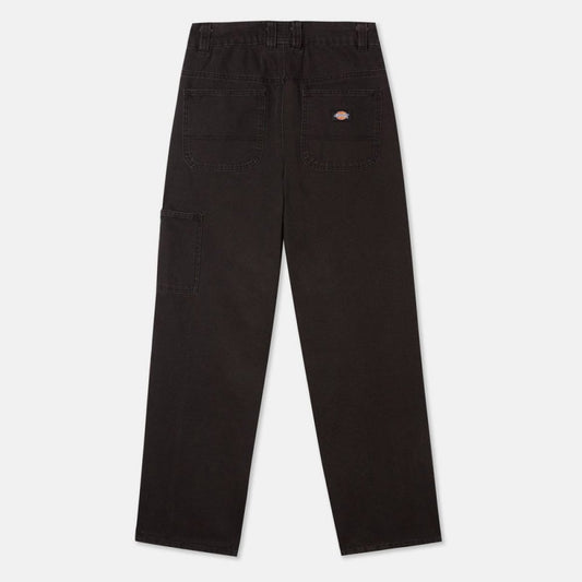 Women;s Duck Canvas Carpenter Pant W Stone Washed Black