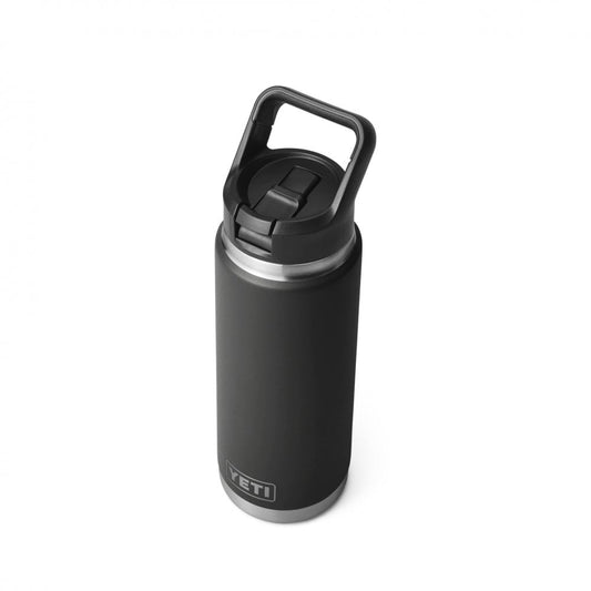Rambler® 26 Oz (739 Ml) Bottle Straw Cap Black