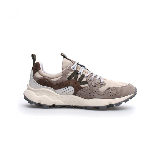 Yamano 3 Suede/Nylon Off White Beige
