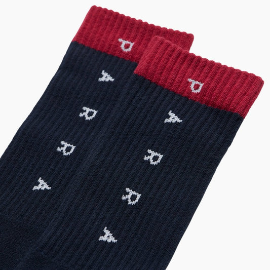 Horizontal Clean Logo Crew Socks