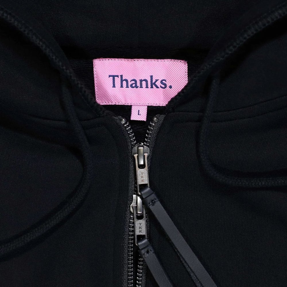 Zip Hood Black -  Multi