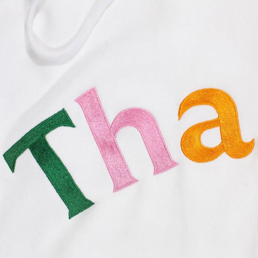 Zip Hood White - Multi