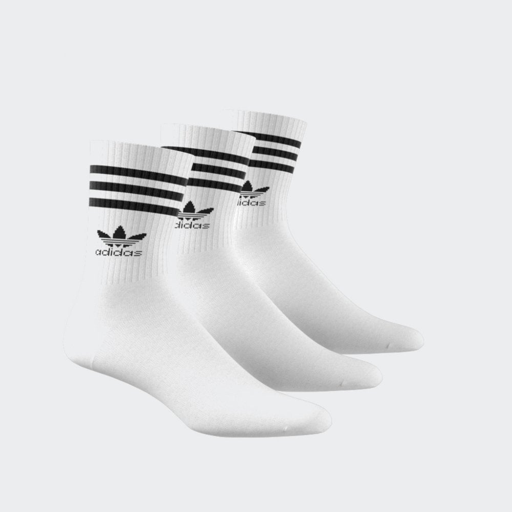 Mid Cut Crew Socks 3 Pairs