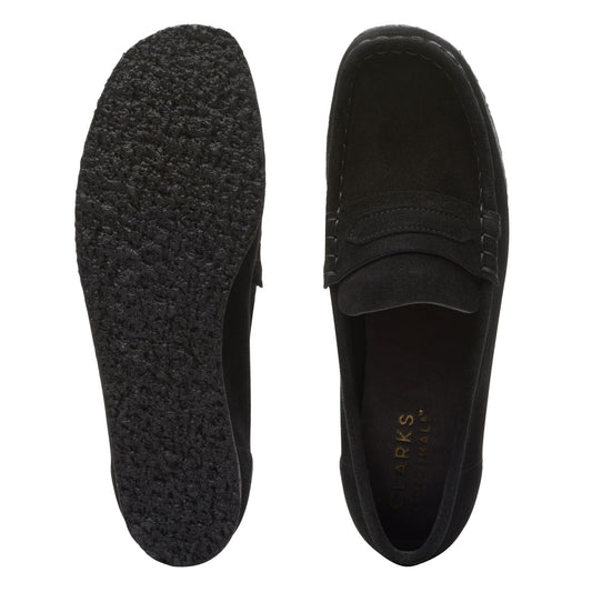 Women's Wallabee Loafer Black Suede