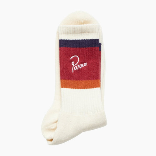 Script Logo Crew Socks Off White