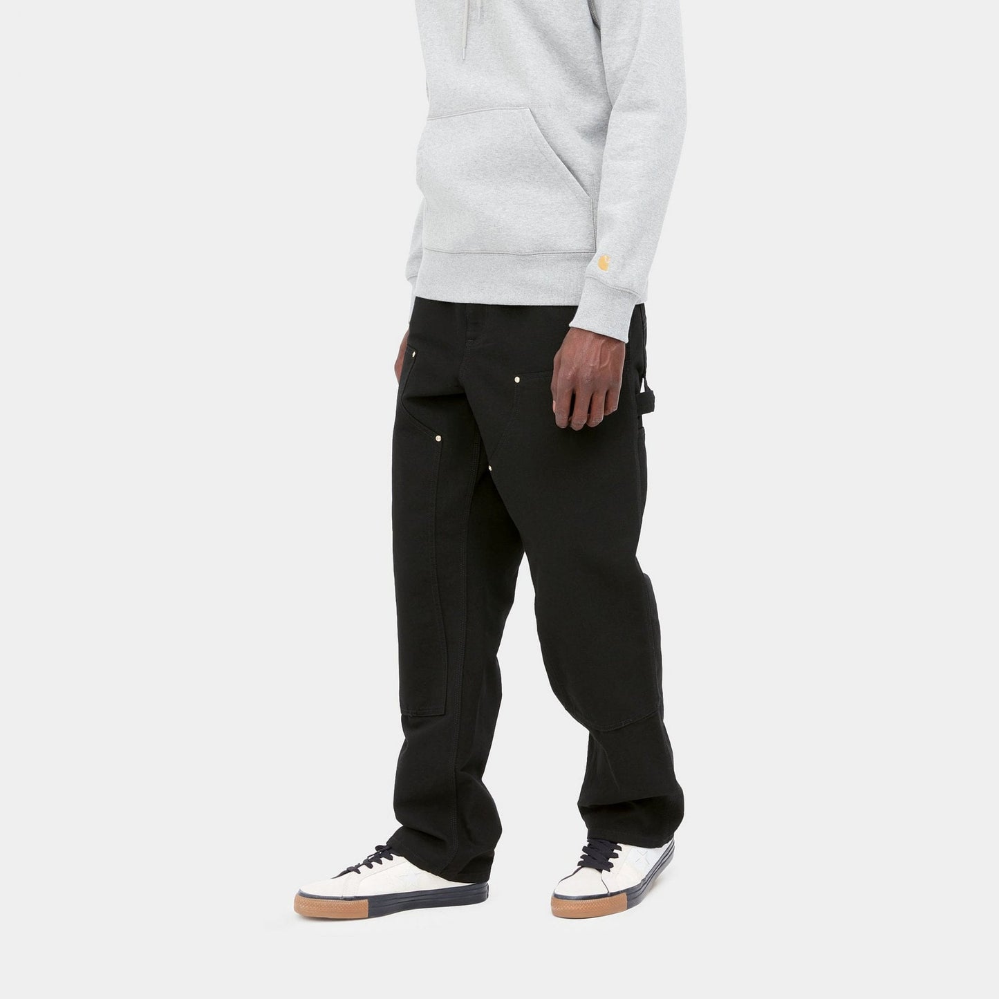 Double Knee Pant - Black (Rinsed)