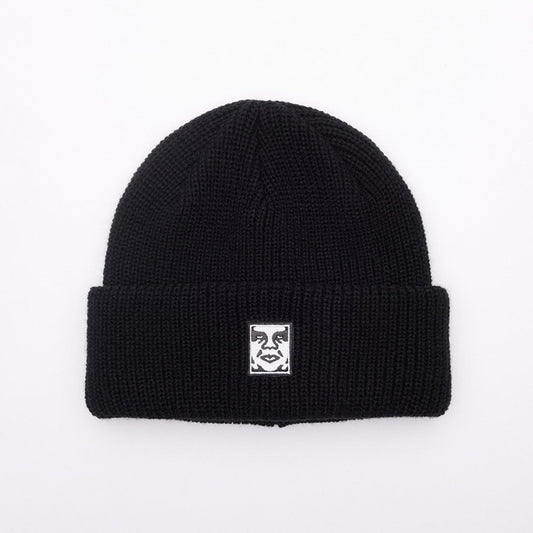 Mid Icon Patch Cuff Beanie - Black