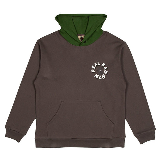 Rbm Hood Fleece Washed Black