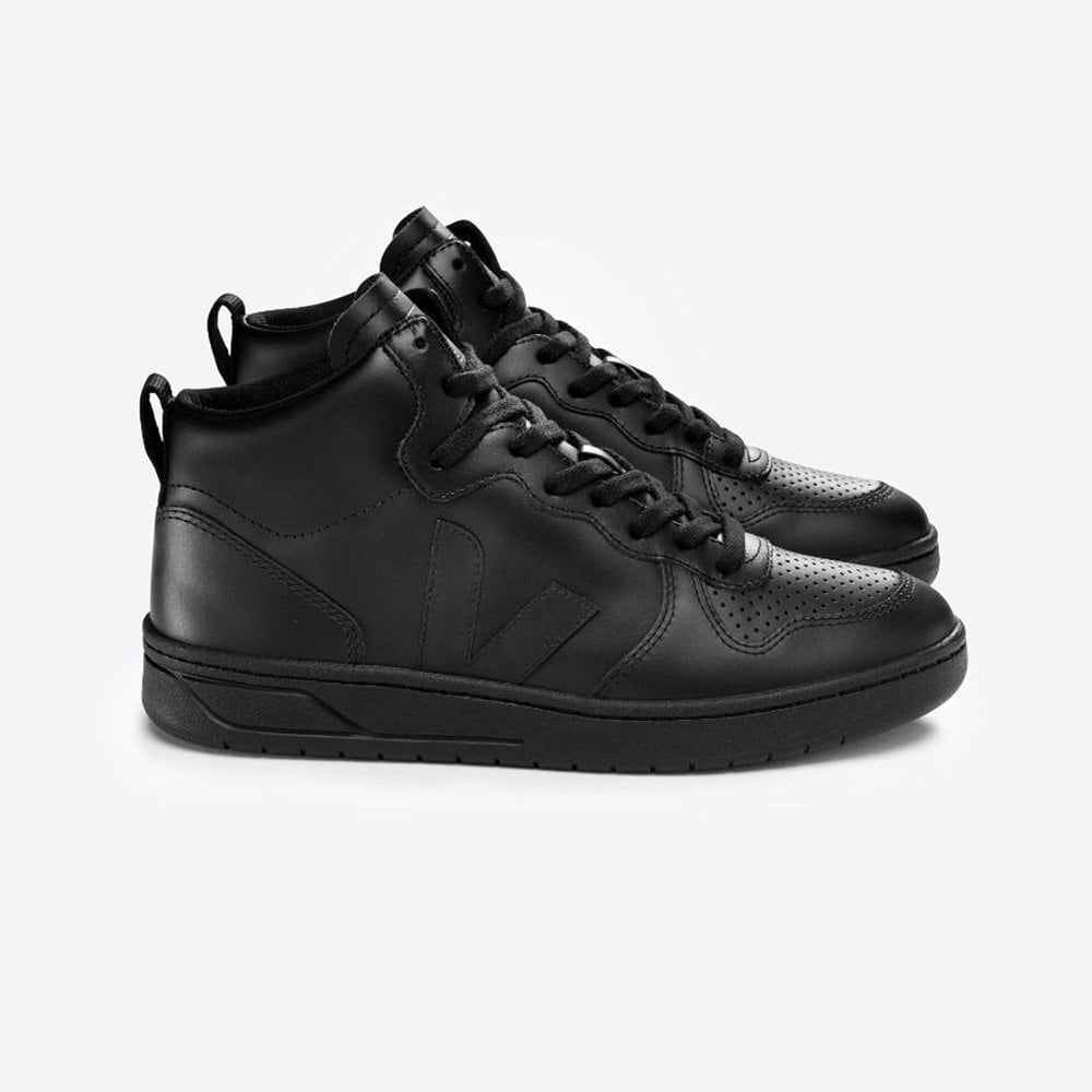 Women's V-15 Leather Full Black