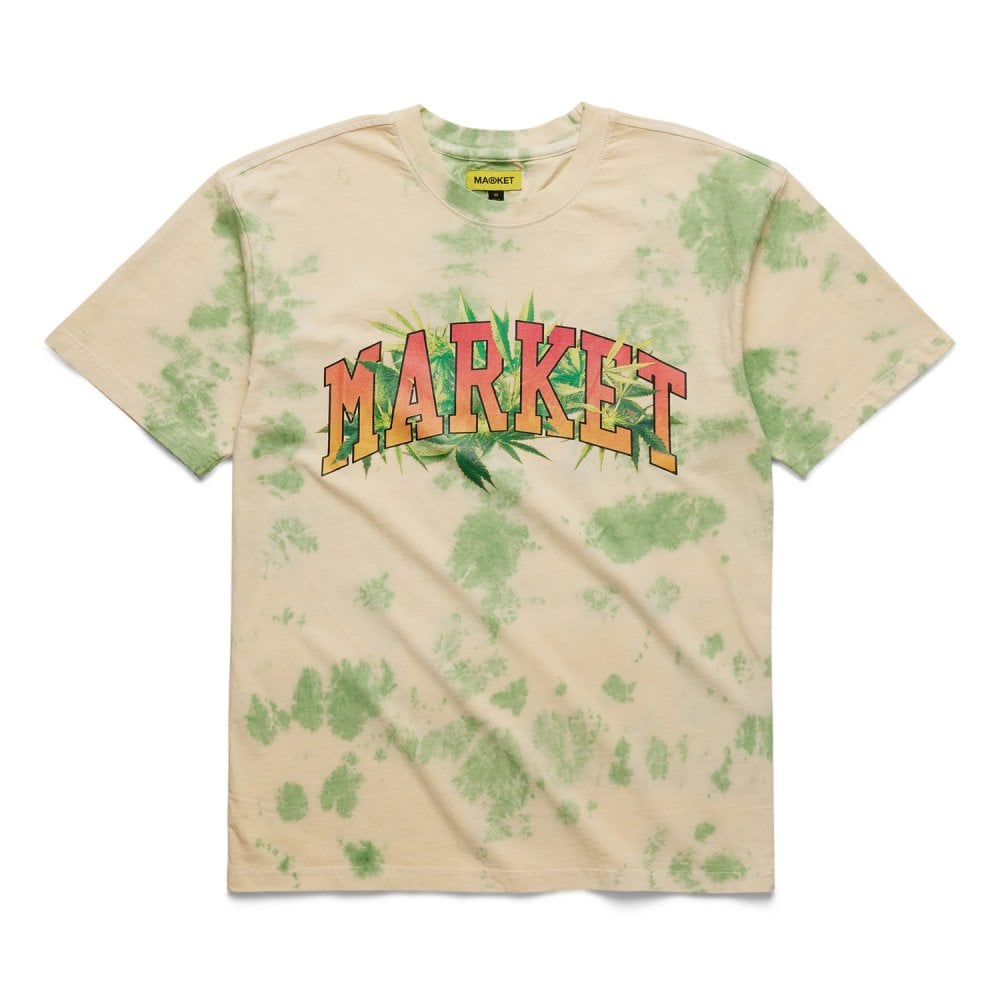 Market Arc Herbal Remedy Tie Dye T-shirt - Green