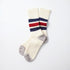 Coarse Ribbed Oldschool Socks - Navy/d.red