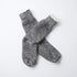 Double Face Crew Socks - Charcoal