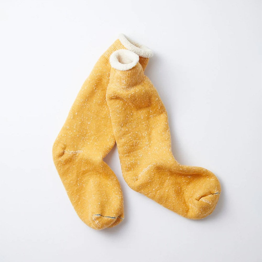 Double Face Crew Socks - Yellow