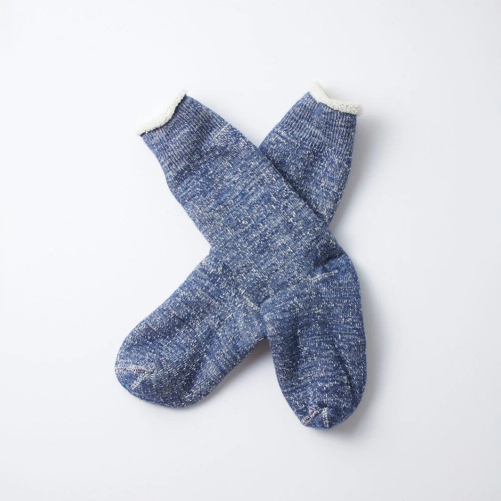 Double Face Crew Socks - Deep Ocean