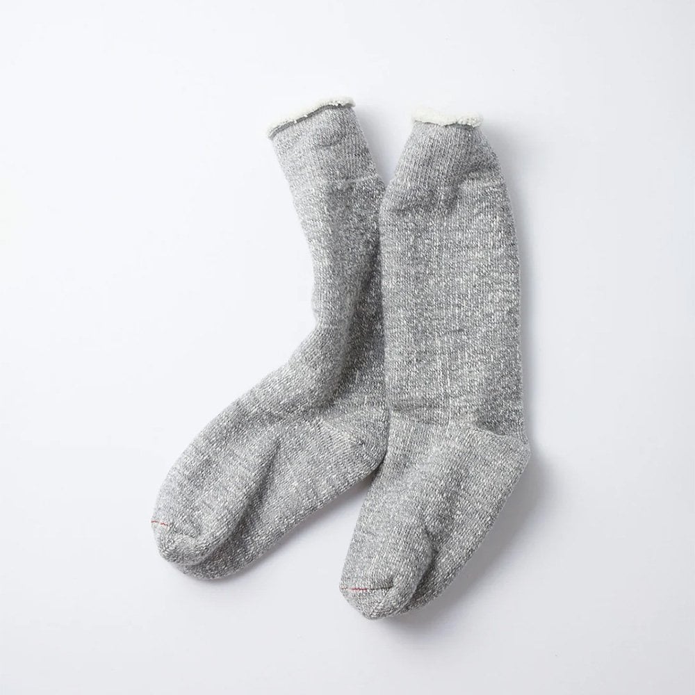 Double Face Crew Socks - M.gray