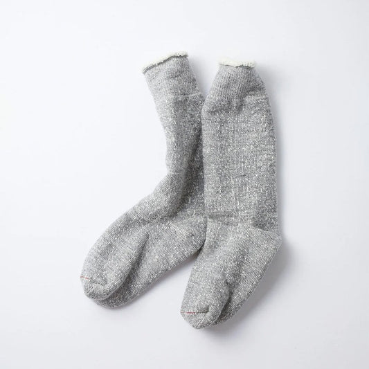 Double Face Crew Socks - M.gray