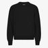 Oversized Merino Wool Crew - Deep Black
