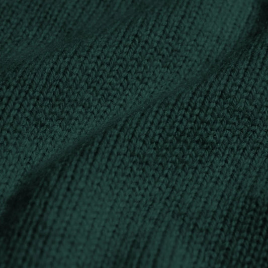Oversized Merino Wool Crew - Emerald Green