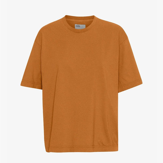Oversized Organic T-Shirt - Ginger Brown