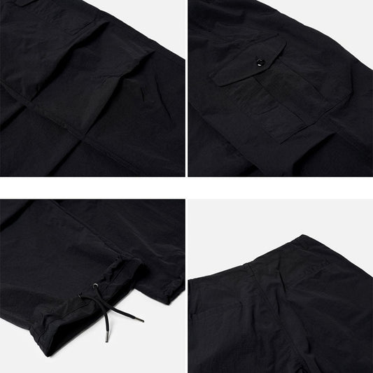 Parachute Cargo Pants Black